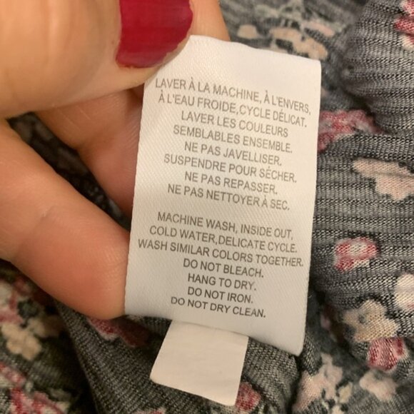 Penningtons Wide Leg Stretch Pleated Floral Culottes Pants - Picture 6 of 8